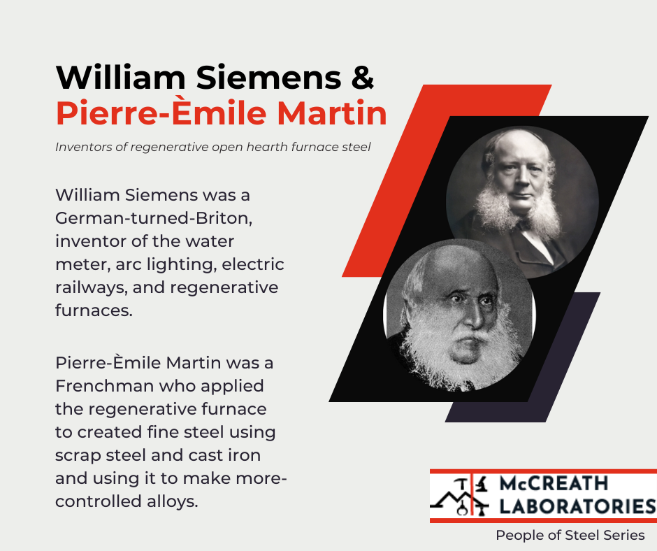 People of Steel: Carl Wilhem Siemens & Pierre-Èmile Martin